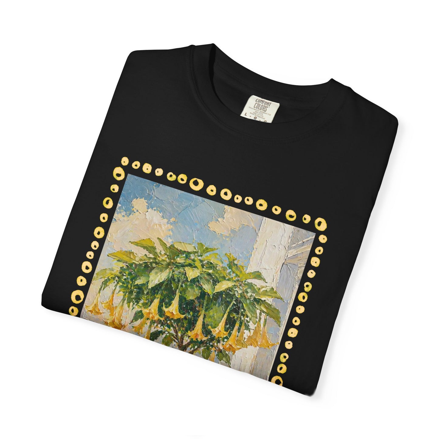 Yellow Trumpet Flowering Tree T-shirt | Flowered Tee Blooming Tee Shirt Flower lovers tshirt