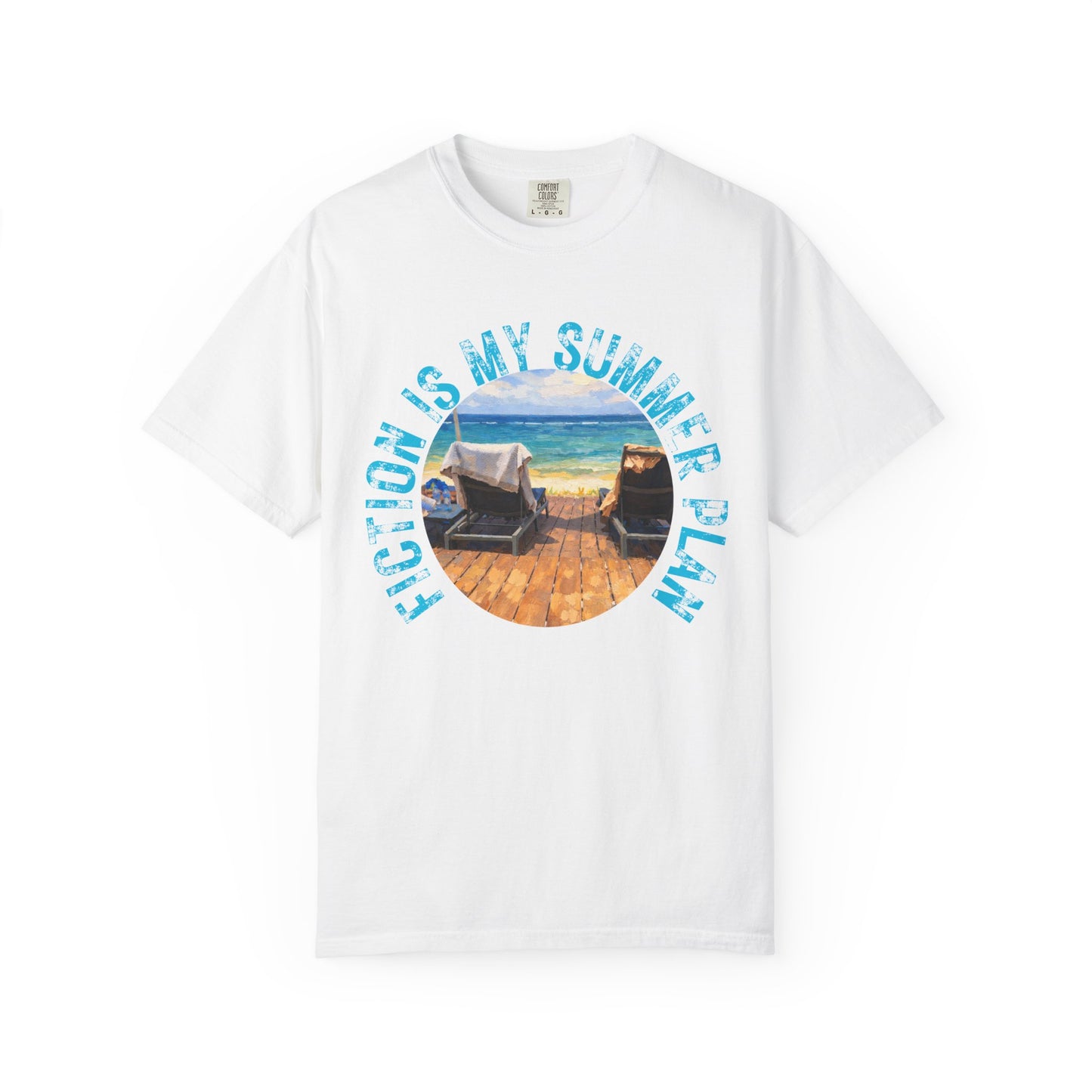 Book Girl Summer T-Shirt Fiction is my summer plan Book Lover Bookish Reading Tee Reader Travel Shirt Romance Book