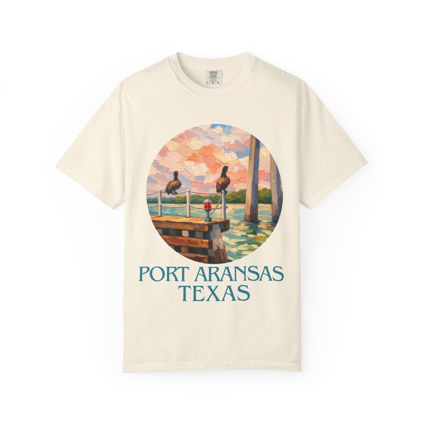Port Aransas Texas T-Shirt – Coastal Pelican Pier Graphic Tee, Beach Town Souvenir Shirt