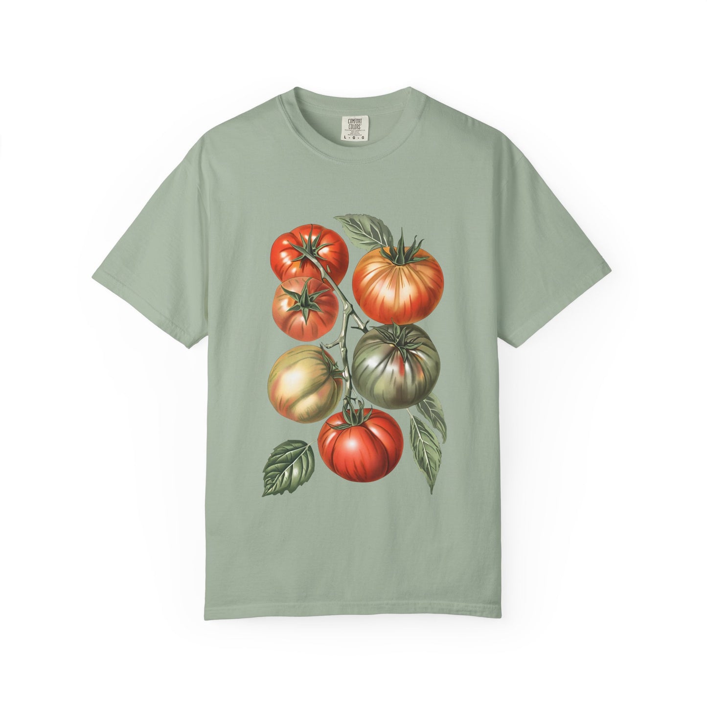 Botanical Tomato Comfort Colors Shirt Summer Vegetable Tee Tomato Girl Summer Vegetable T-Shirt Botanical Tee-Shirt
