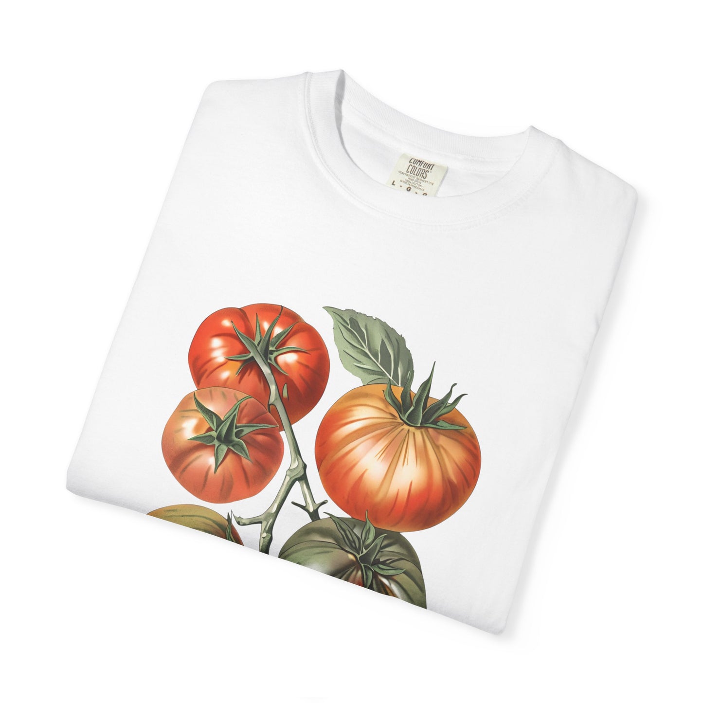 Botanical Tomato Comfort Colors Shirt Summer Vegetable Tee Tomato Girl Summer Vegetable T-Shirt Botanical Tee-Shirt