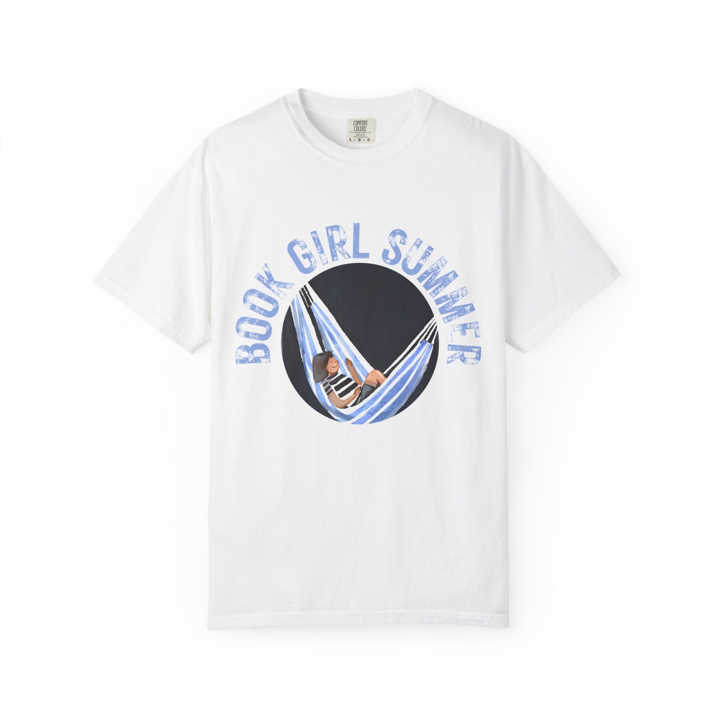 Book Girl Summer Shirt T-Shirt | Book Lover Bookish Reading Hammock Reader Travel Shirt Romance Book