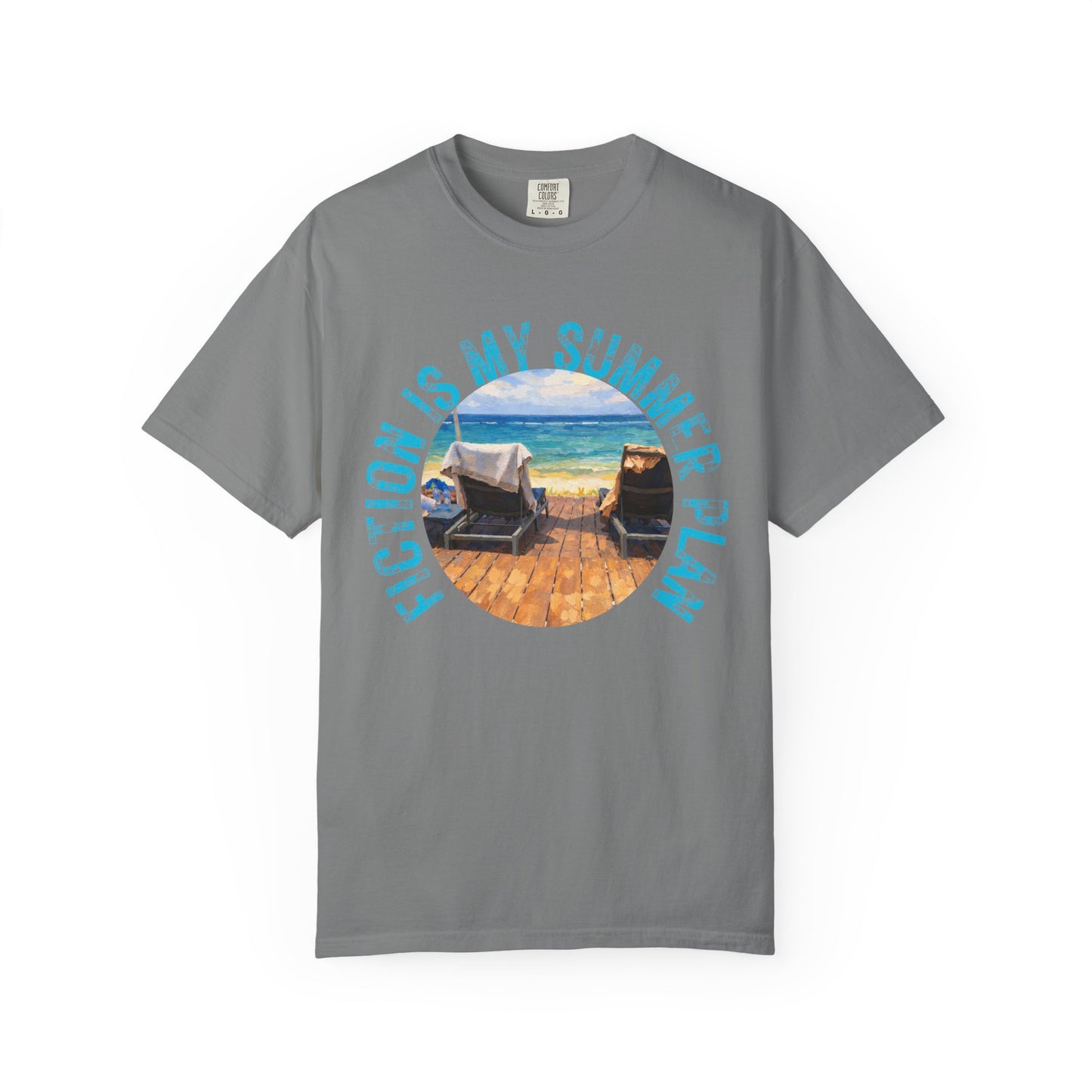 Book Girl Summer T-Shirt Fiction is my summer plan Book Lover Bookish Reading Tee Reader Travel Shirt Romance Book