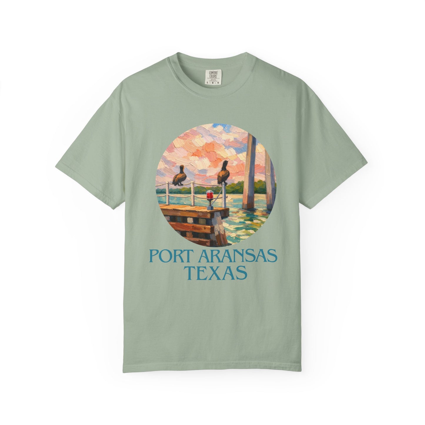 Port Aransas Texas T-Shirt – Coastal Pelican Pier Graphic Tee, Beach Town Souvenir Shirt