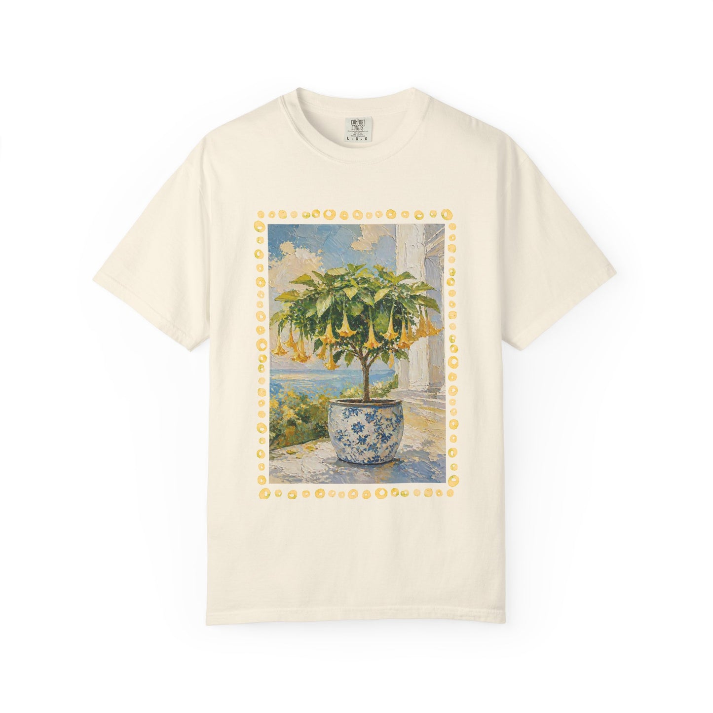 Yellow Trumpet Flowering Tree T-shirt | Flowered Tee Blooming Tee Shirt Flower lovers tshirt