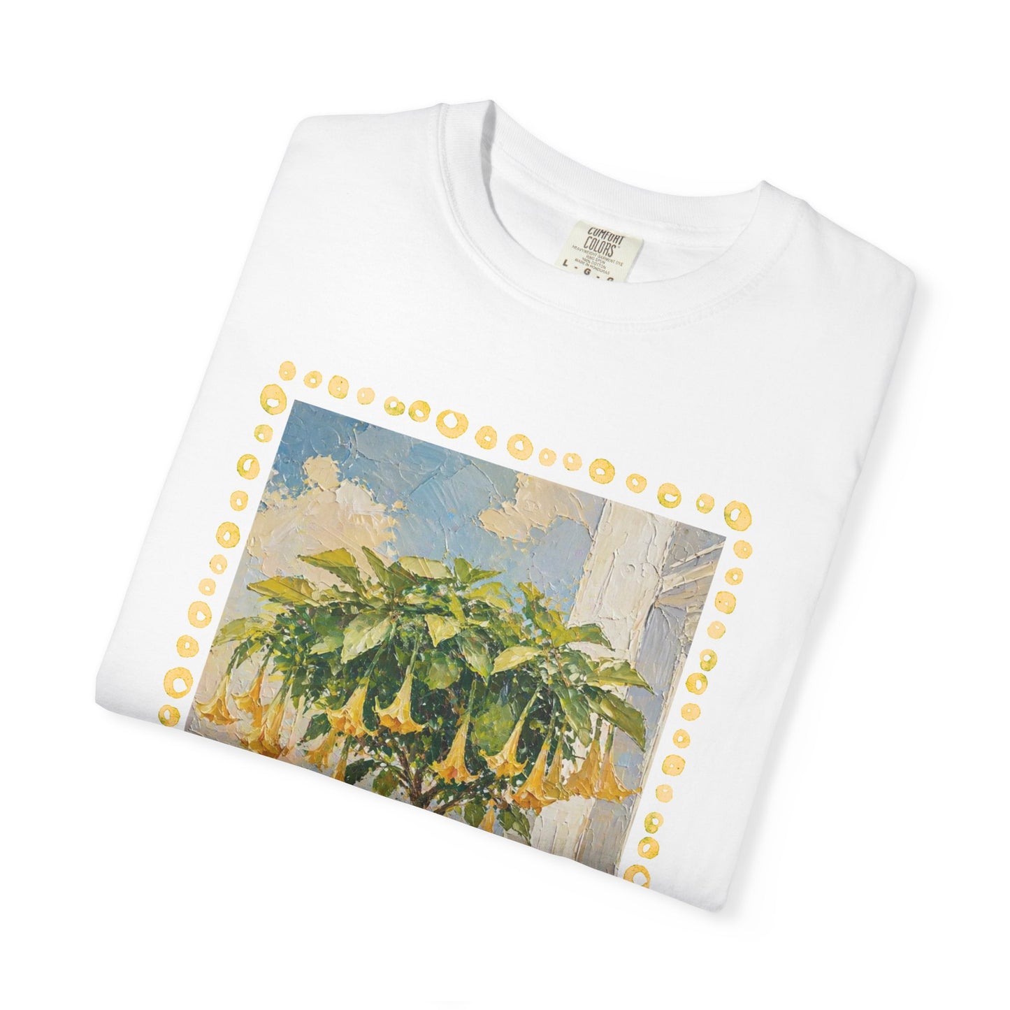 Yellow Trumpet Flowering Tree T-shirt | Flowered Tee Blooming Tee Shirt Flower lovers tshirt