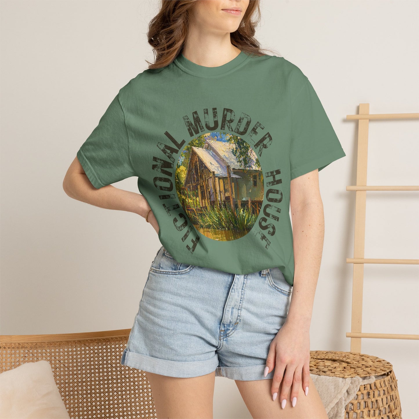 Fictional Murder House Book Lover Tee Summer Book Girl Mystery Reader Book Lover Gift for Murder Mystery Reader