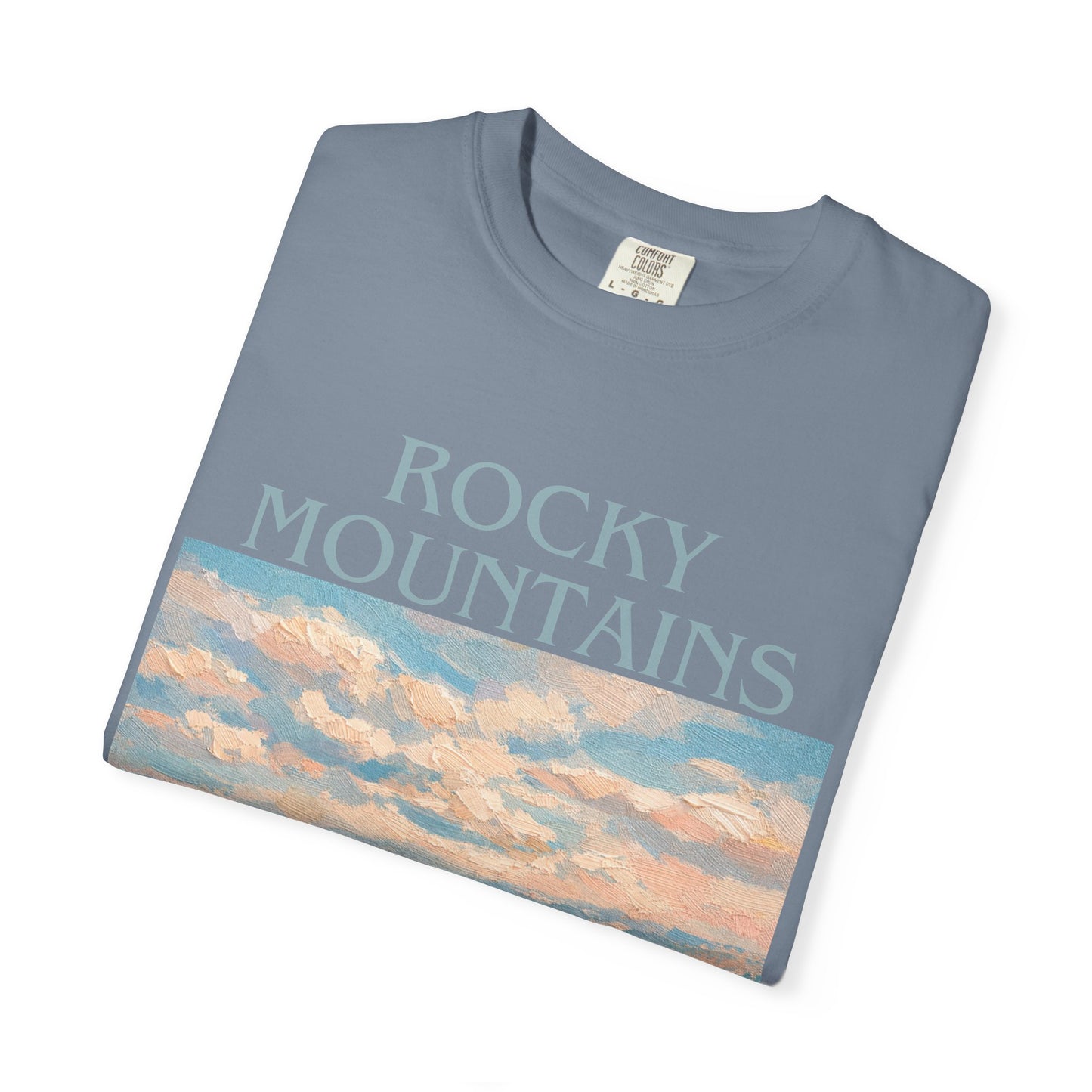 Rocky Mountains Goat-titude T-Shirt | Mountain Goat Illustration