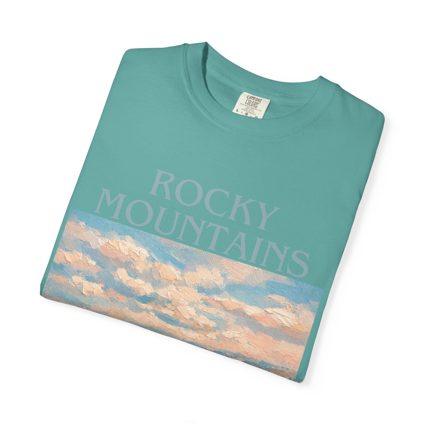 Rocky Mountains Goat-titude T-Shirt | Mountain Goat Illustration