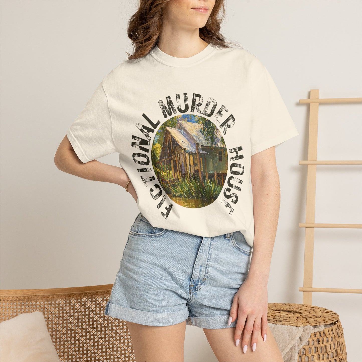 Fictional Murder House Book Lover Tee Summer Book Girl Mystery Reader Book Lover Gift for Murder Mystery Reader