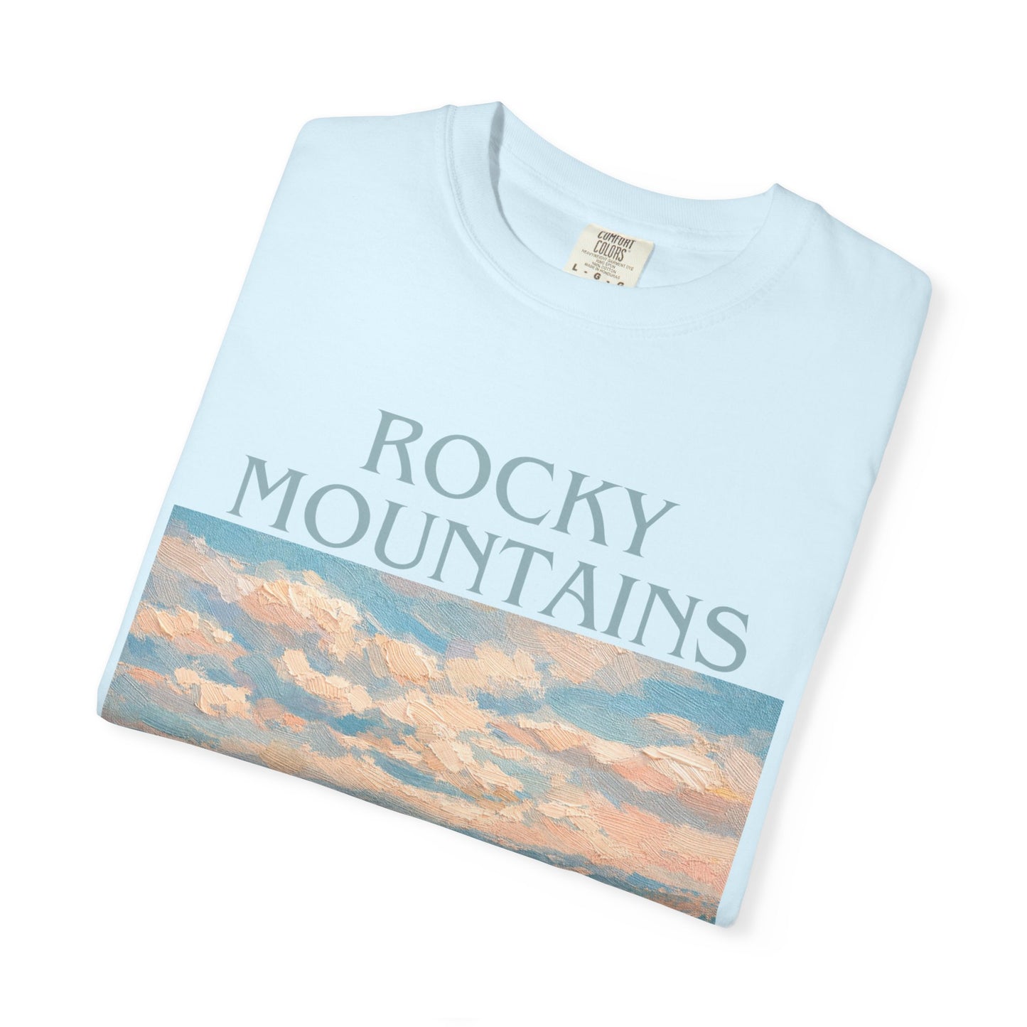 Rocky Mountains Goat-titude T-Shirt | Mountain Goat Illustration