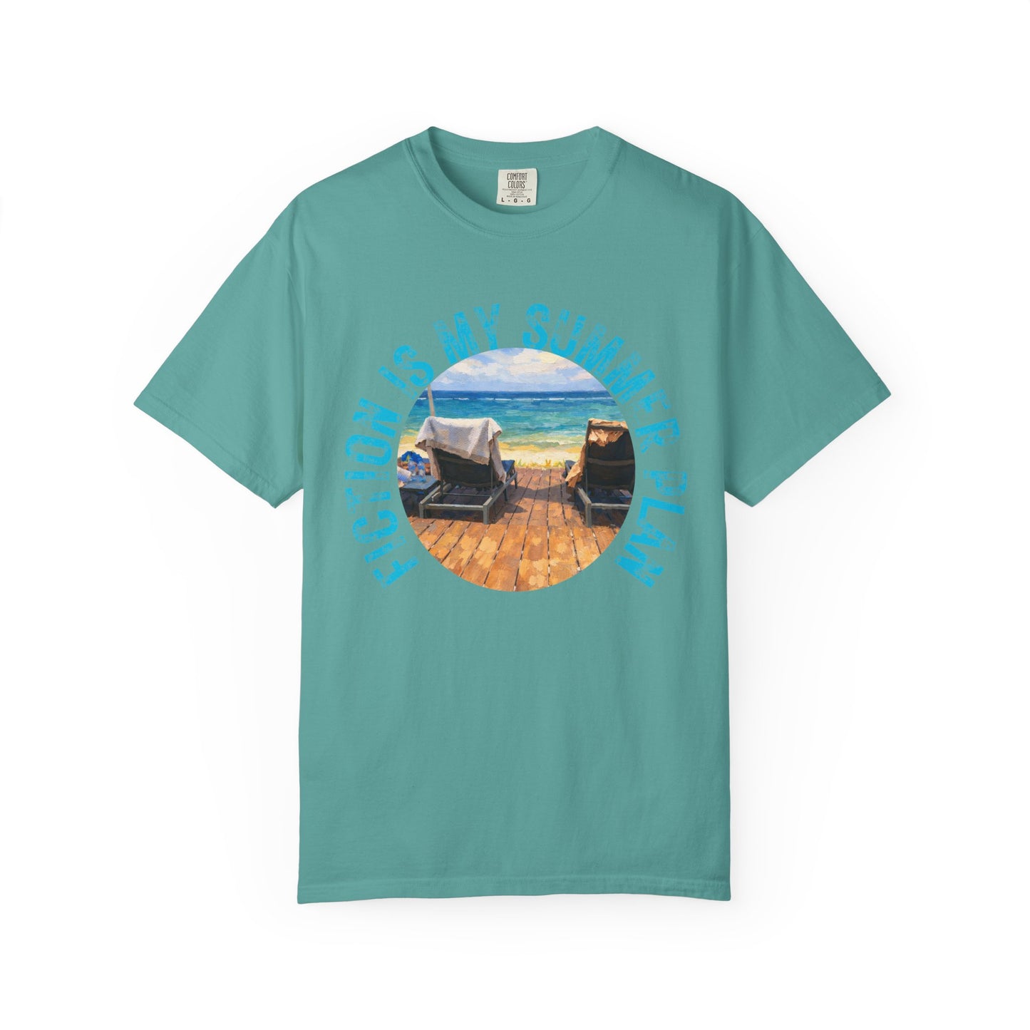 Book Girl Summer T-Shirt Fiction is my summer plan Book Lover Bookish Reading Tee Reader Travel Shirt Romance Book