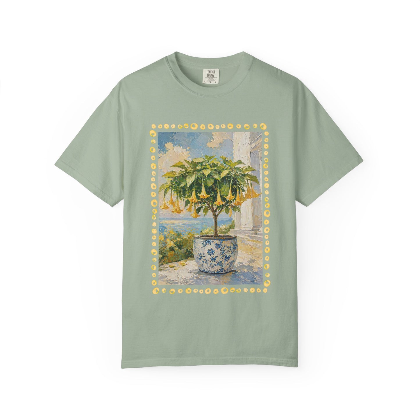 Yellow Trumpet Flowering Tree T-shirt | Flowered Tee Blooming Tee Shirt Flower lovers tshirt