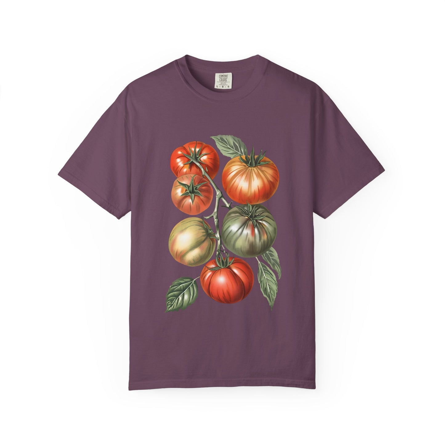 Botanical Tomato Comfort Colors Shirt Summer Vegetable Tee Tomato Girl Summer Vegetable T-Shirt Botanical Tee-Shirt