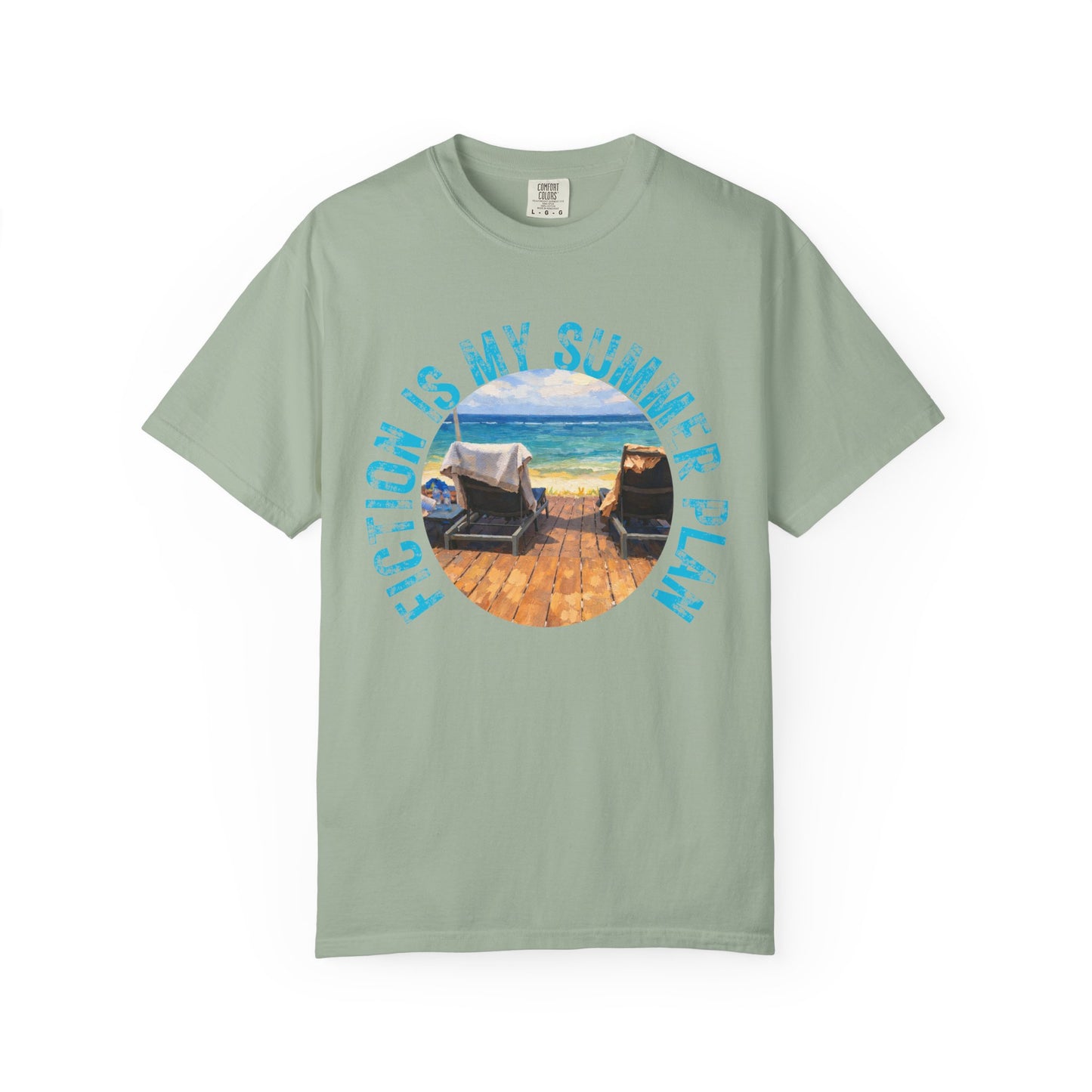 Book Girl Summer T-Shirt Fiction is my summer plan Book Lover Bookish Reading Tee Reader Travel Shirt Romance Book