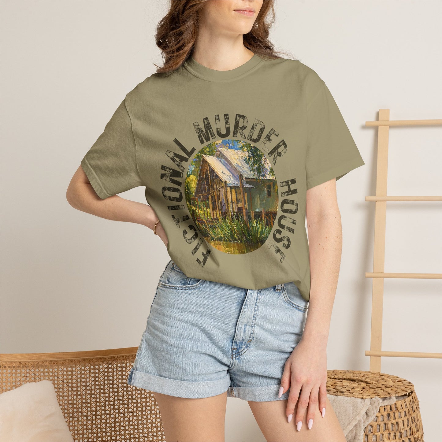 Fictional Murder House Book Lover Tee Summer Book Girl Mystery Reader Book Lover Gift for Murder Mystery Reader
