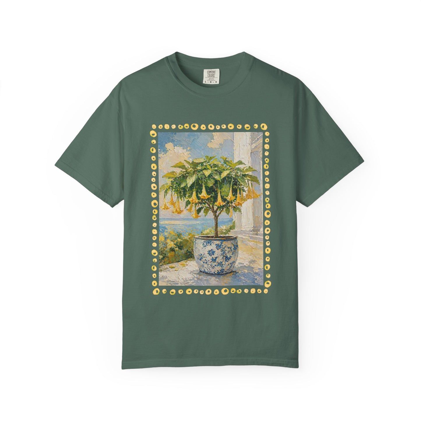 Yellow Trumpet Flowering Tree T-shirt | Flowered Tee Blooming Tee Shirt Flower lovers tshirt